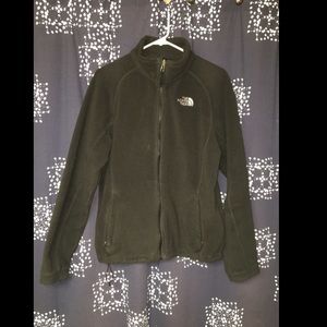 Used Black North Face Full-Zip Fleece Jacket